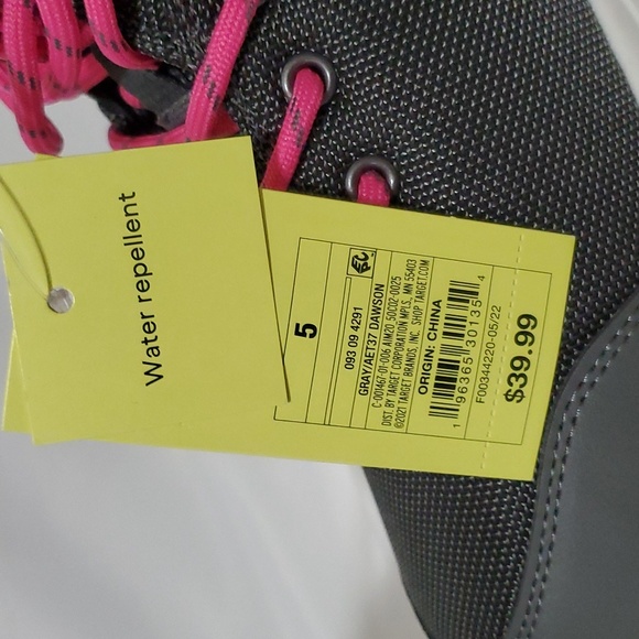 All in motion Kids Dawson Lace-up Winter Boots ~ Gray - Picture 14 of 16